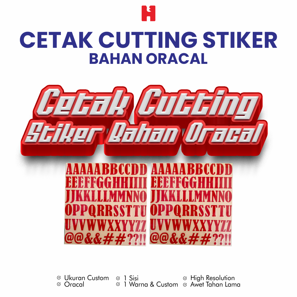 

Cetak Cutting Stiker Oracal - Desain Custom