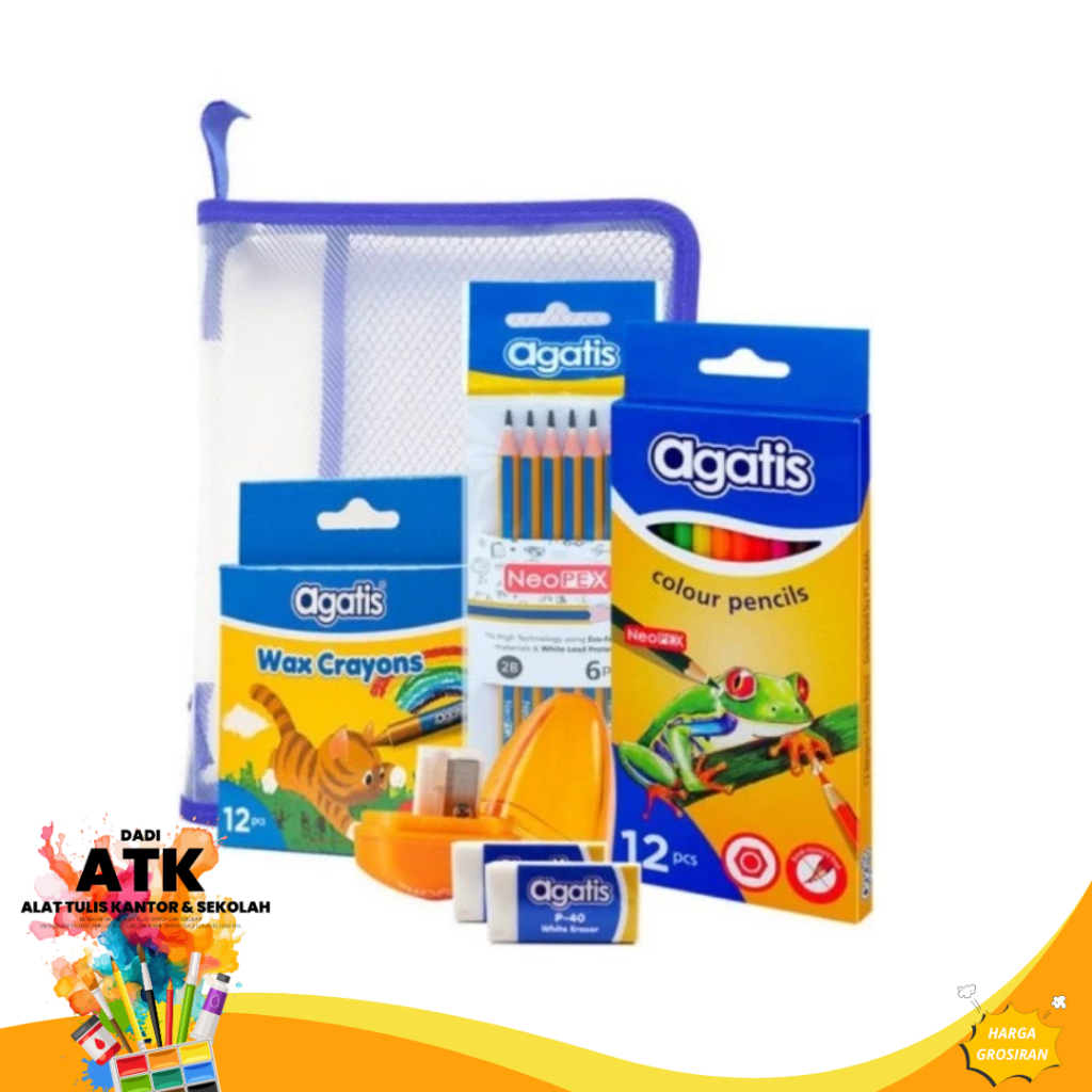 

Paket Alat Tulis Sekolah Agatis - School Set S4 Paket Mewarnai Agatis