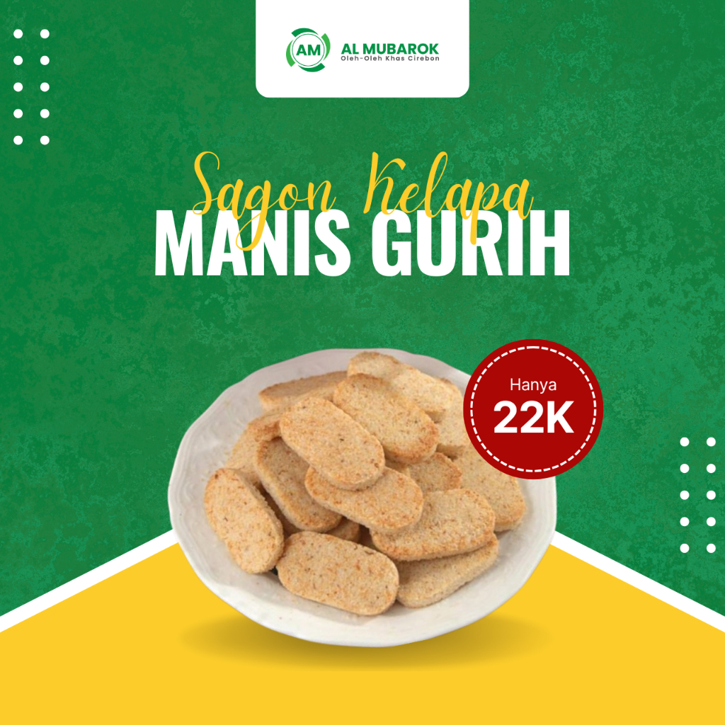 

Sagon Kelapa Gurih Tradisional Khas Cirebon – Camilan Renyah & Lezat