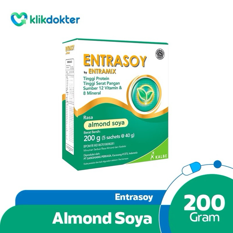 

ENTRASOY nutrisi lengkap dan seimbang protein soya expired 12 juni 2025