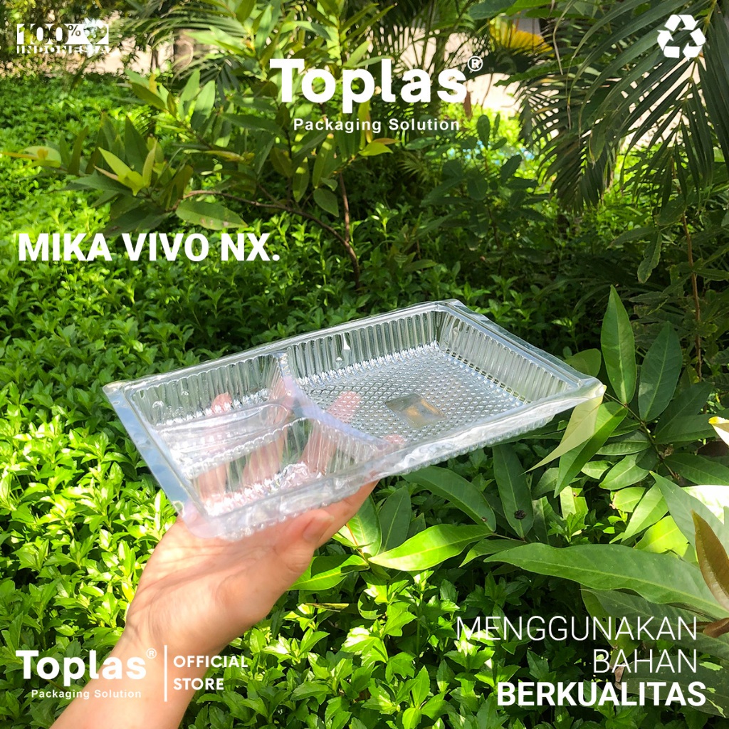 Mika VIVO NX isi (100pcs)/ Mika Plastik Bening / Mika Plastik Makanan Transparan