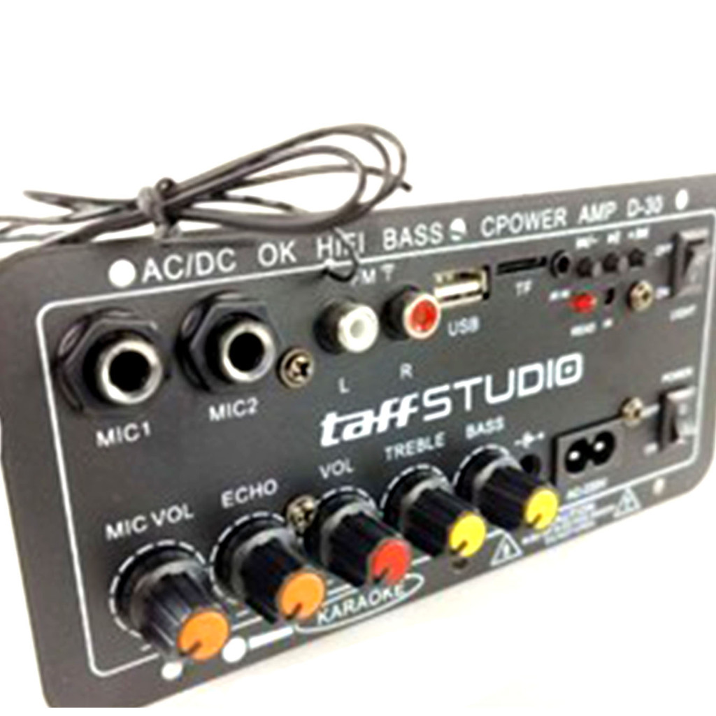 (1pcs) KIT AMPLIFIER KARAOKE BLUETOOTH+FM