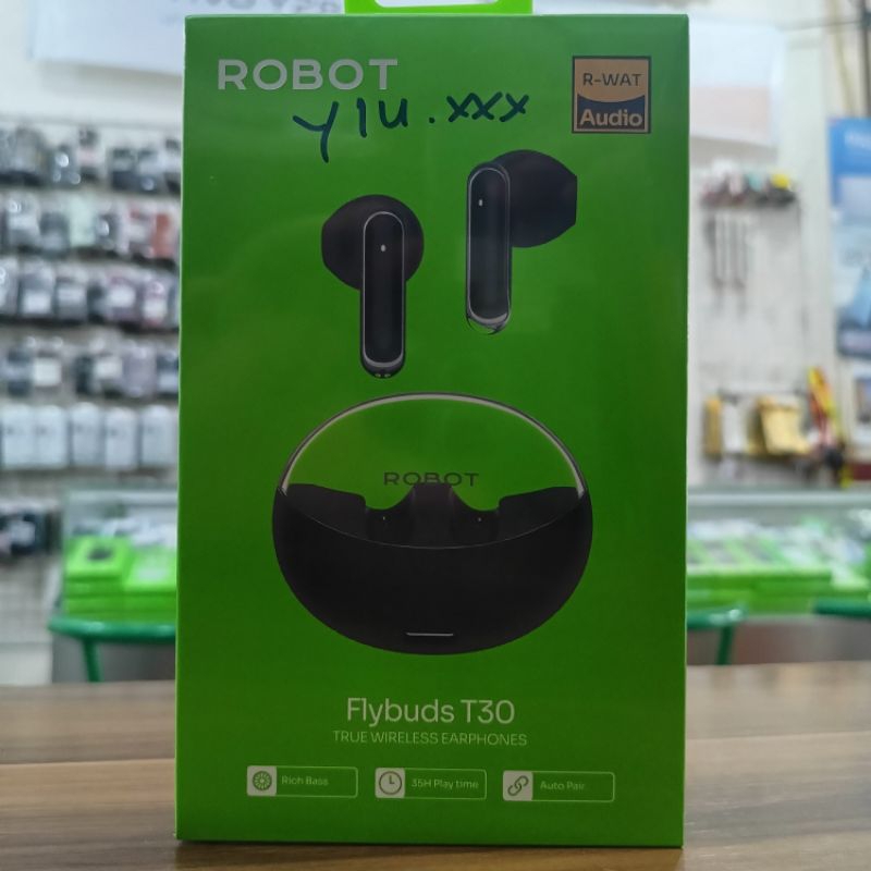 TWS Robot Flybuds T30 Hitam