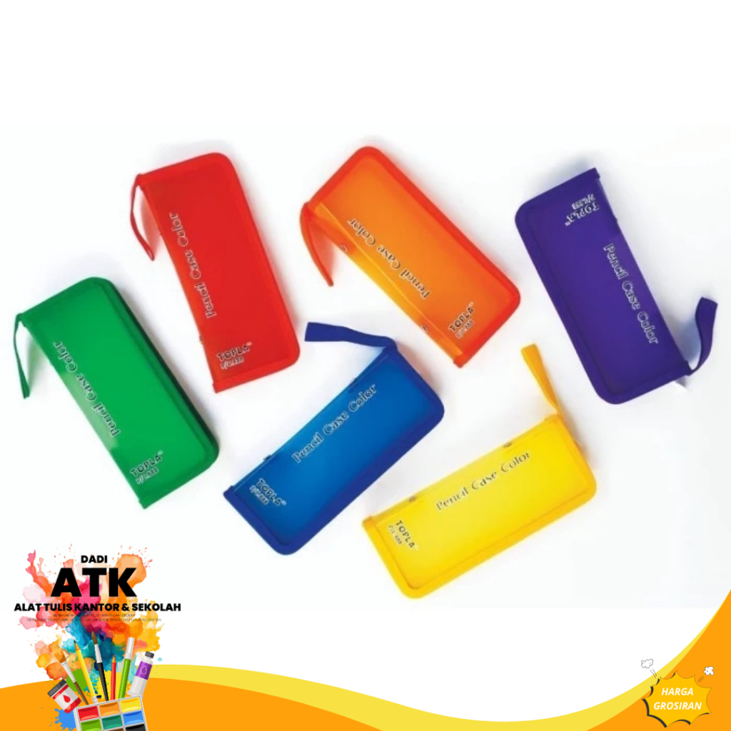 

Tempat Pensil Resleting Topla 888 – Warna Cerah, Muat Banyak Alat Tulis jumlah 2 pcs