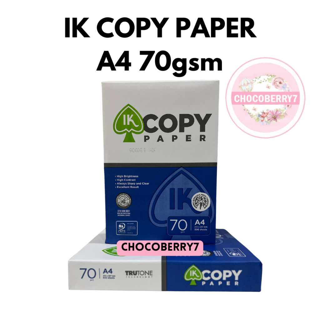 

Promo Copy Paper IK Ekonomis Kertas Fotocopy 70 GSM A4 - 1 Boks = 5 Rim HVS A4 2500 Lembar PROMO