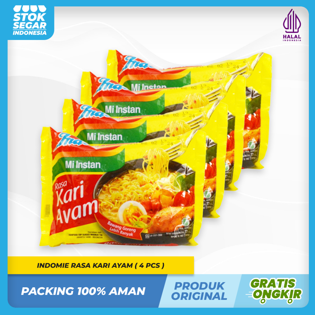 

Paket Bundling Indomie Kari Ayam isi 4pcs