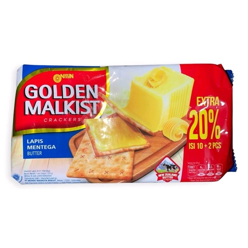 

Nissin Golden Malkist Crackers Lapis Mentega Butter 120gr