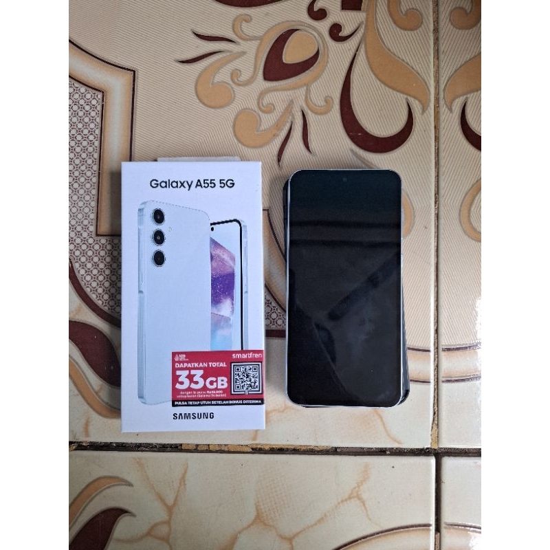 Samsung Galaxy A55 5G RAM 8/256GB bekas pemakaian normal no minus