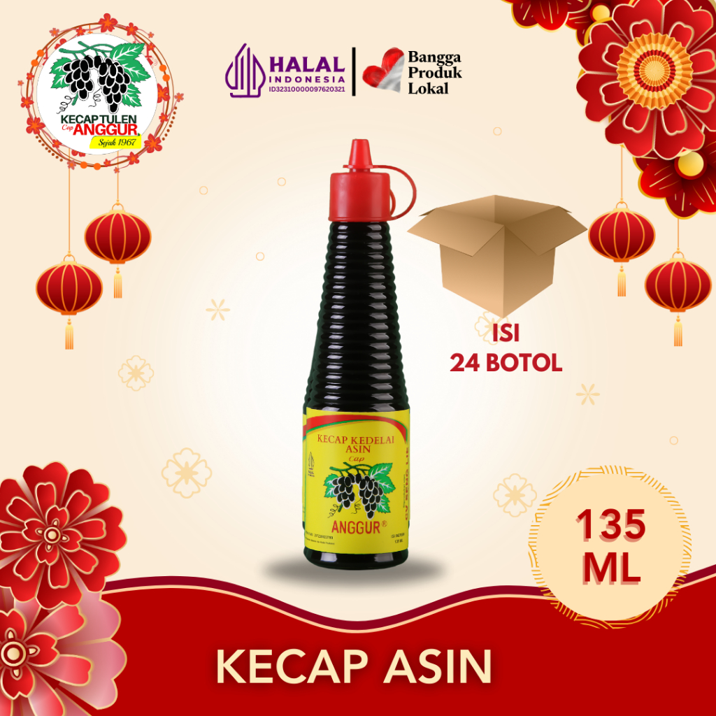 

Cap Anggur Kecap Asin 135ml (PET) - 24 botol