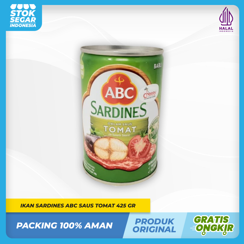 

Sarden ABC Saus Tomat 425gr