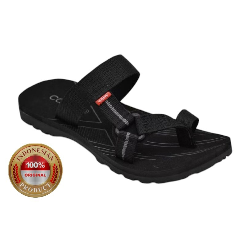 Carvil / lubrene Sandal Hitam Pria SPEXTRA