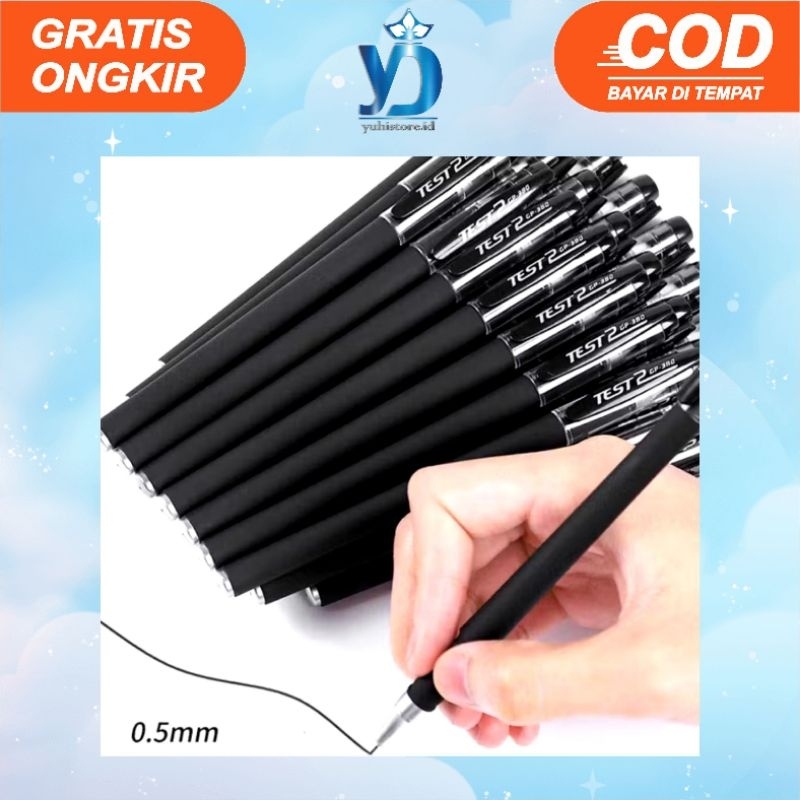 

(yuhistoreid) Gel Pen Pulpen Gel Tabung Jarum Penuh 0,5mm 1 PCS