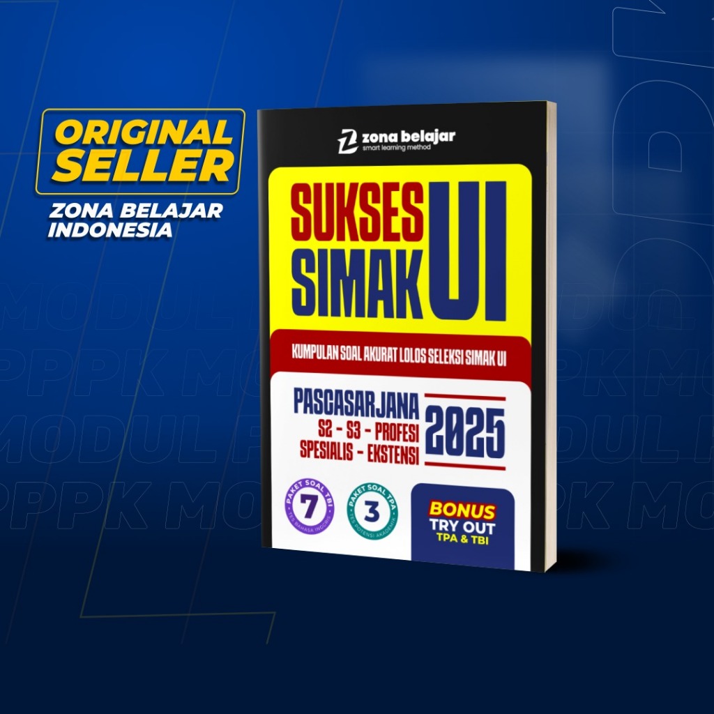 Zona Belajar - Modul Sukses SIMAK UI 2025 (S2-S3-PROFESI-SPESIALIS-EKSTENSI)