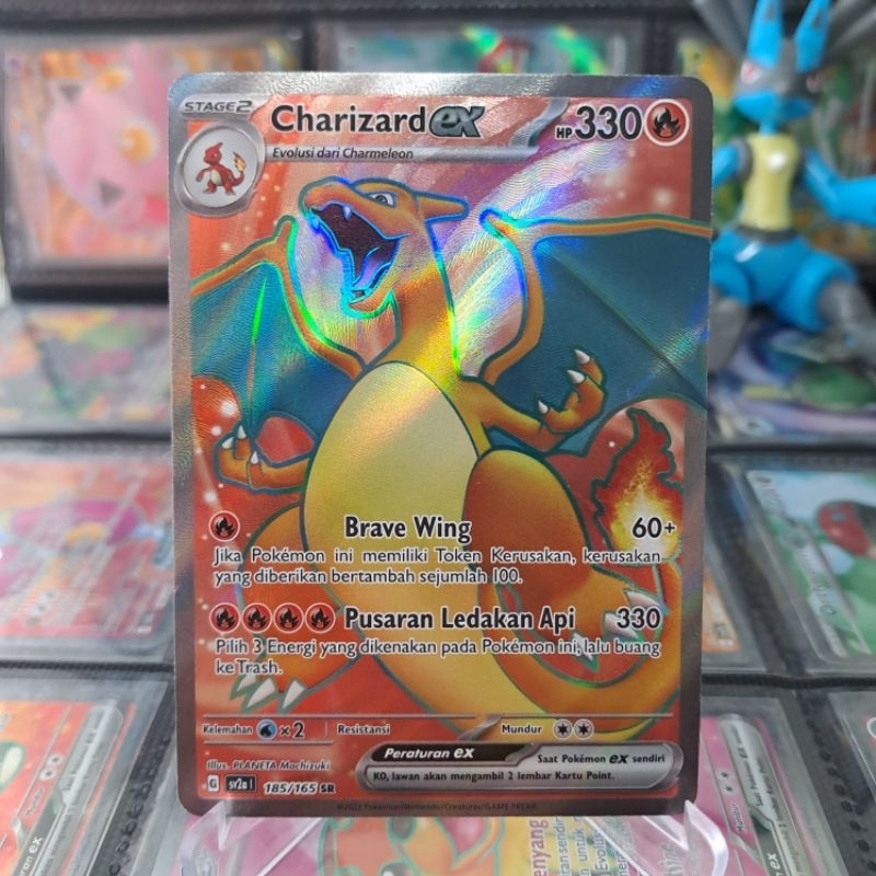 Charizard Ex SR 185/165 Pokemon TCG Indonesia