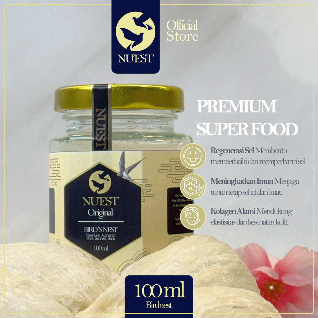

NUEST Birdnest 100ml Premium Super Food - Original - Goji Berry - Wintermelon - Minuman sarang burung premium