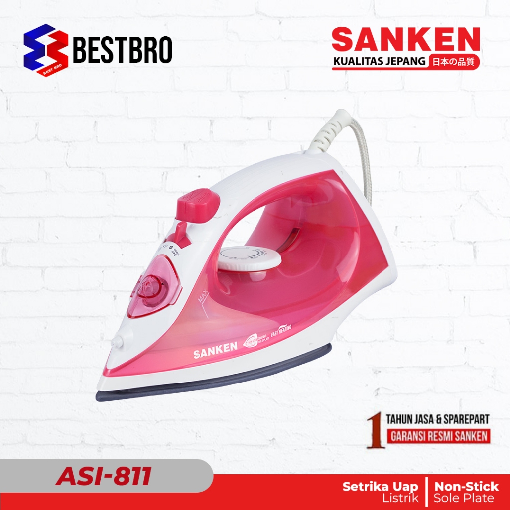 Sanken ASI-800PI Setrika Steam Iron Listrik