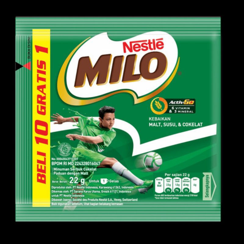 

[1rtg 10pcs] Nestle Milo Per Sajian 22g