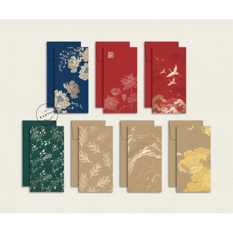 

Angpao isi 4 pcs / money envelope / amplop uang PREMIUM untuk imlek, wedding, all occasion