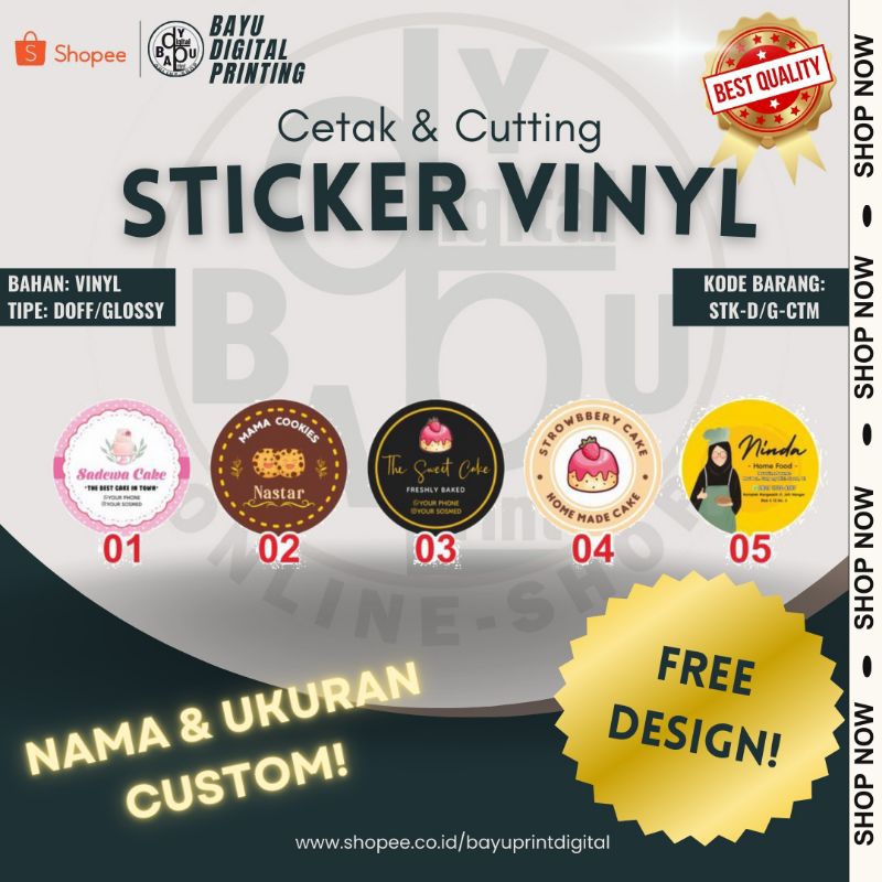 

CUTT STICKER PRODUCK CEPAT HASIL MEMUASKAN promosi/discount/onlineshop
