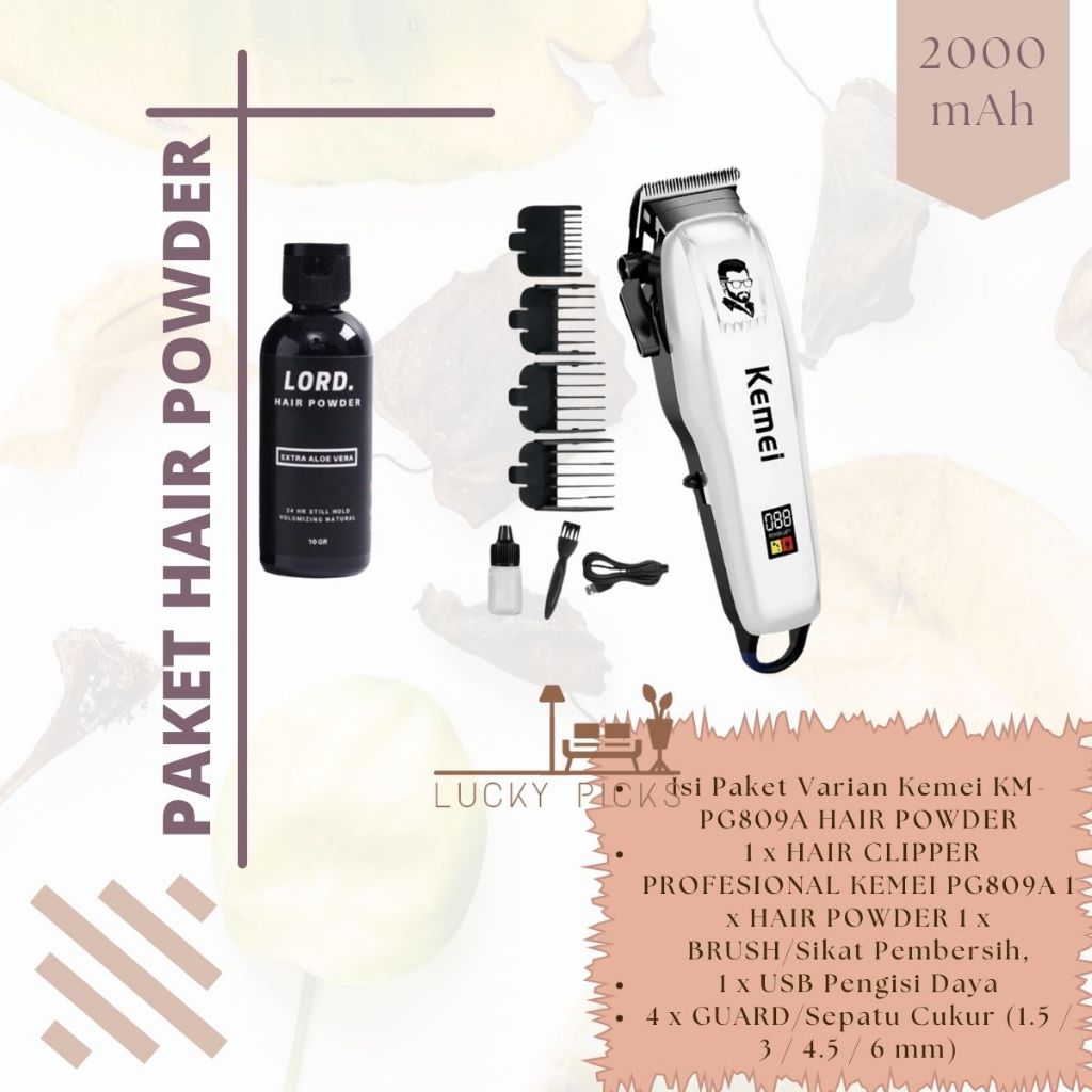 Kemei Hair Trimmer Professional Hair Cutting Machine Clipper Cordles