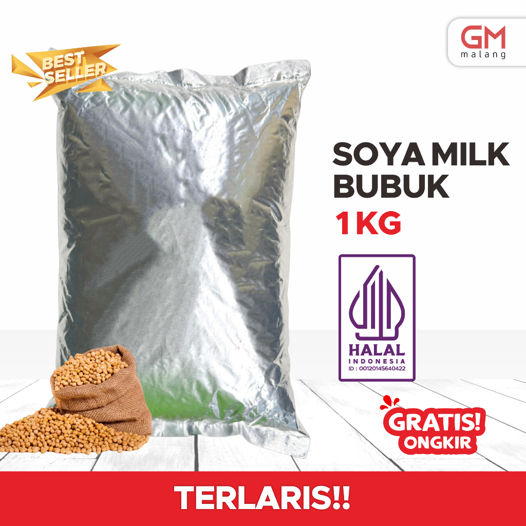 

Soya Milk Soy Bean Soya Mung Bin Asli Bubuk Kedelai Tanpa Campuran 1 kg
