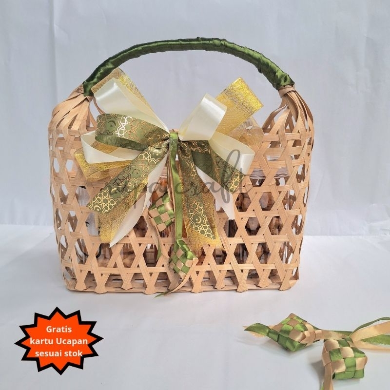 

TEMPAT HAMPERS LEBARAN / TEMPAT HAMPERS BAMBU / TEMPAT HAMPERS AESTETIK /HAMPERS ESTETIK