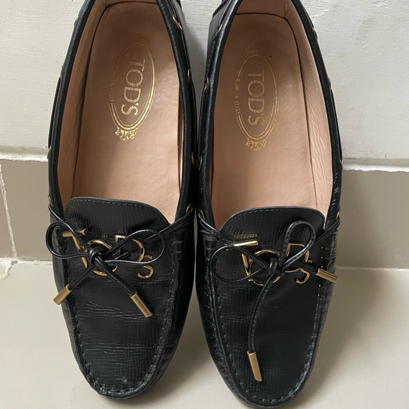 flat shoes black TODS preloved
