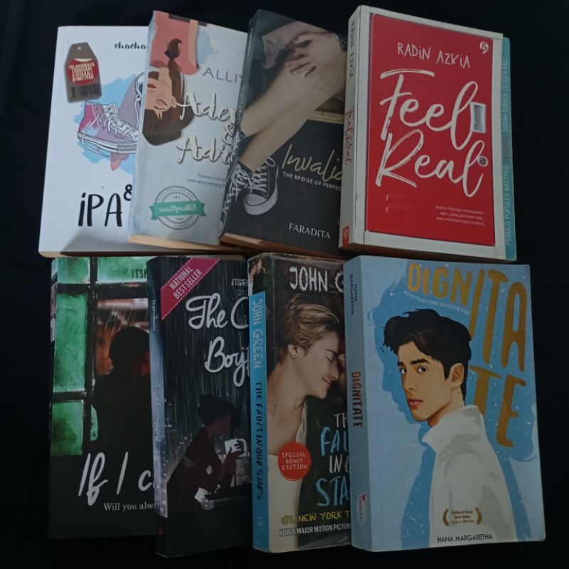 PRELOVED BUKU NOVEL WATTPAD ORIGINAL • IPA IPS • INVALIDITE • FEEL REAL • DIGNITATE • THE COLDEST BO