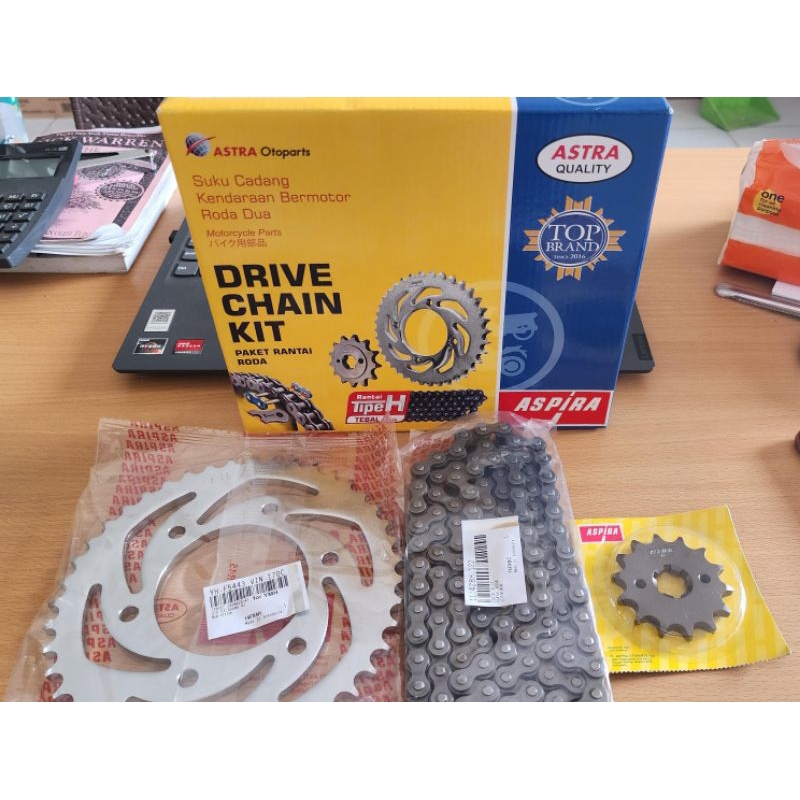 GER SET + RANTAI, GER PAKET VIXION NEW ASPIRA ORIGINAL