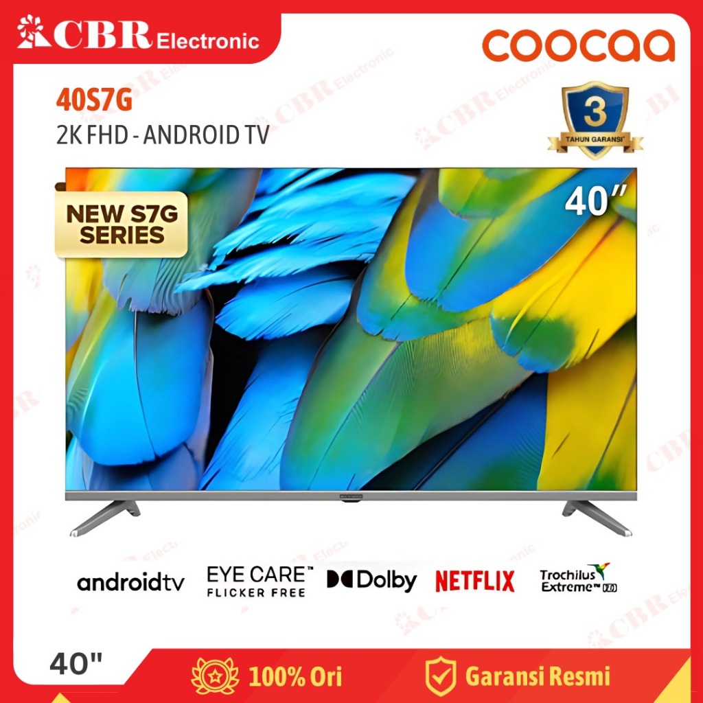 TV Coocaa 40 Inch LED 40S7G ( FHD - Android TV)
