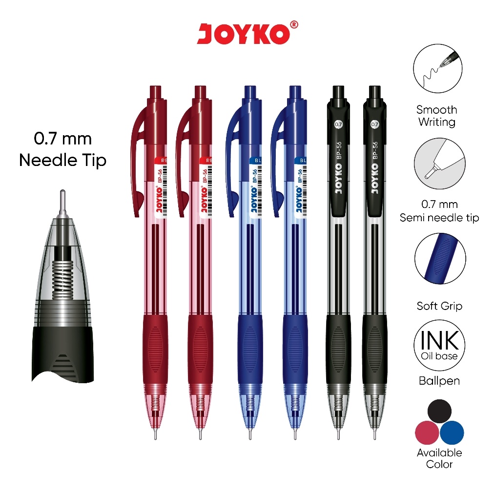 

Diskon Musim Ball Pen Clicker 7 Black Blue Red Pulpen Bolpoin Pen Cetek Hitam Biru Merah BP56