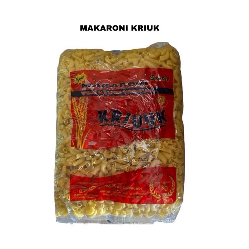 

MAKARONI BANTET MURAH / MAKRONI MURAH / MAKARONI MENTAH / MAKRONI BANTAT KUNING KRIUK 1 KG