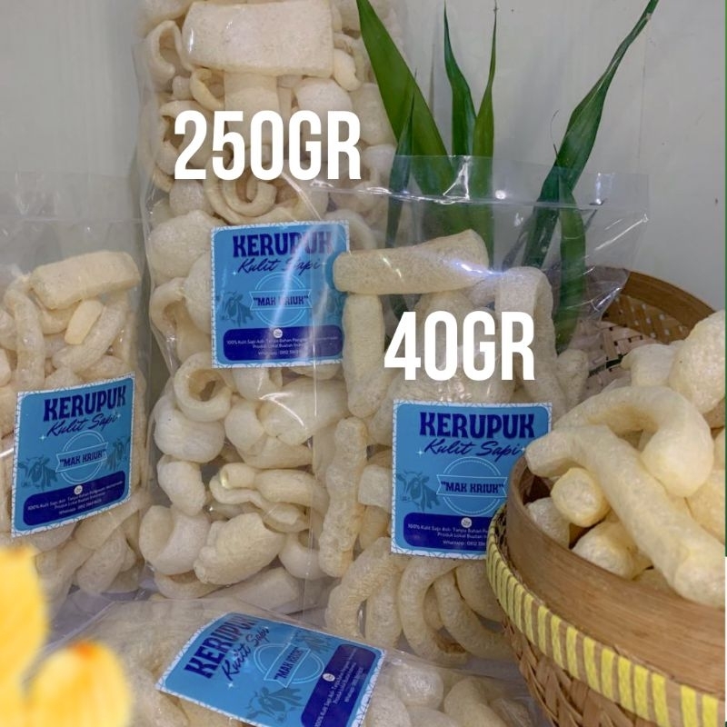 

250gr - KERUPUK KULIT SAPI ASLI/KERUPUK RAMBAK/KRUPUK KULIT SAPI ASLI/KRUPUK RAMBAK/TANPA BAHAN PENGAWET/ORIGINAL DAN BALADO