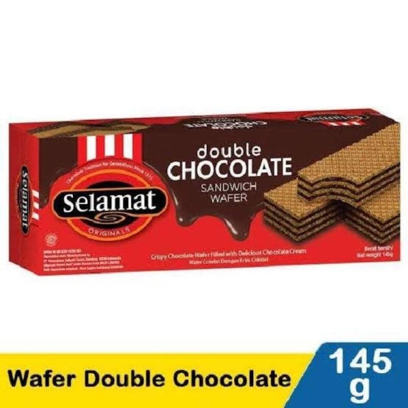 

Wafer Selamat Double Chocolate 145 gr