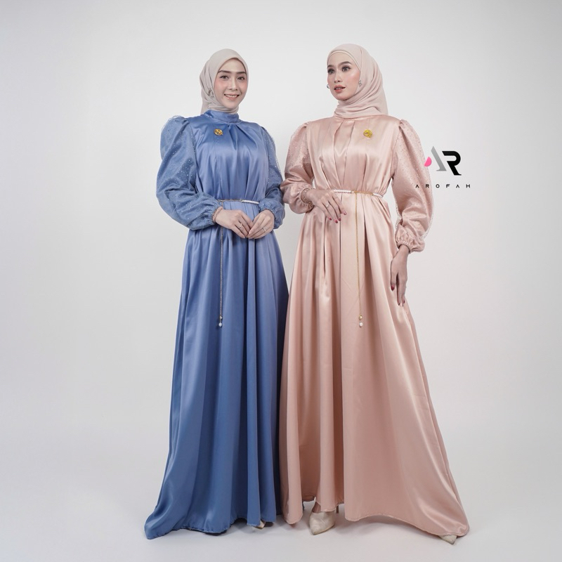 Danila Dress Satin Mix Sugar Candy