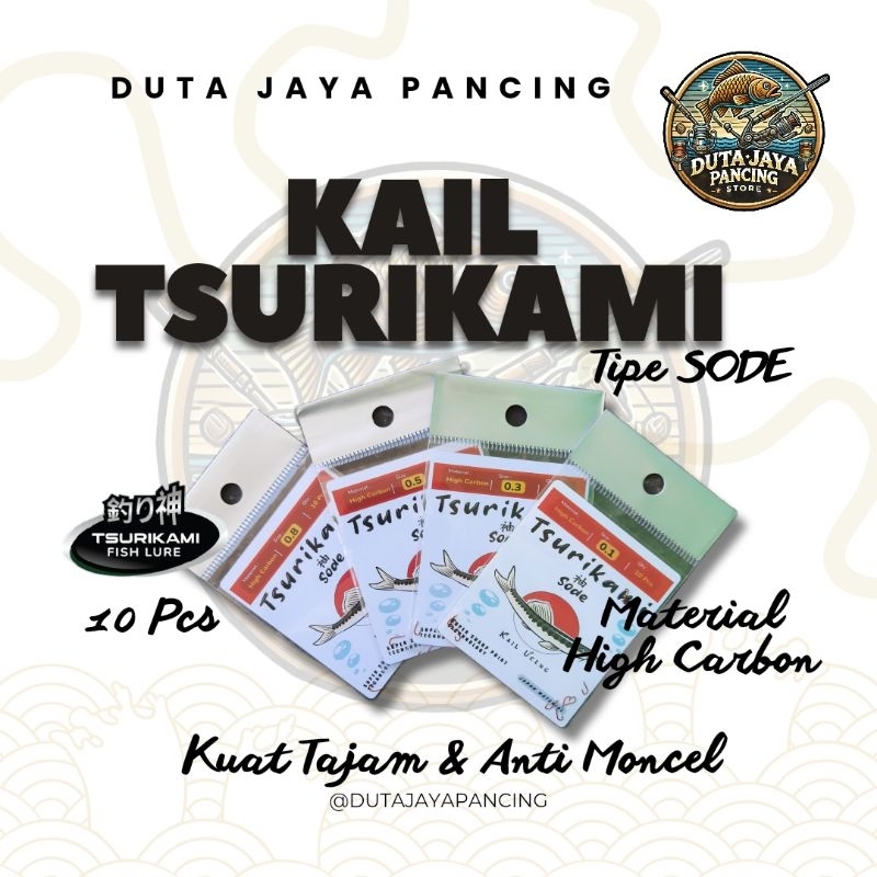 KAIL PANCING TSURIKAMI SODE NON LUBANG SIZE 0,1 0,3 0,5 0,8