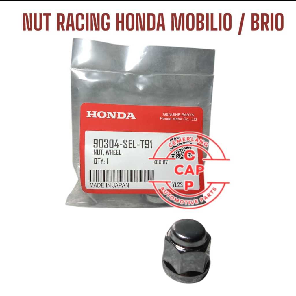 MUR RODA RACING MOBILIO - LUG NUT RACING HONDA MOBILIO BRIO CIVIC JAZZ CITY - MUR RODA KUNCI 19