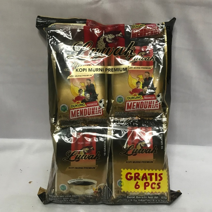 

Luwak Kopi Murni Premium 65g GRATIS 39 g