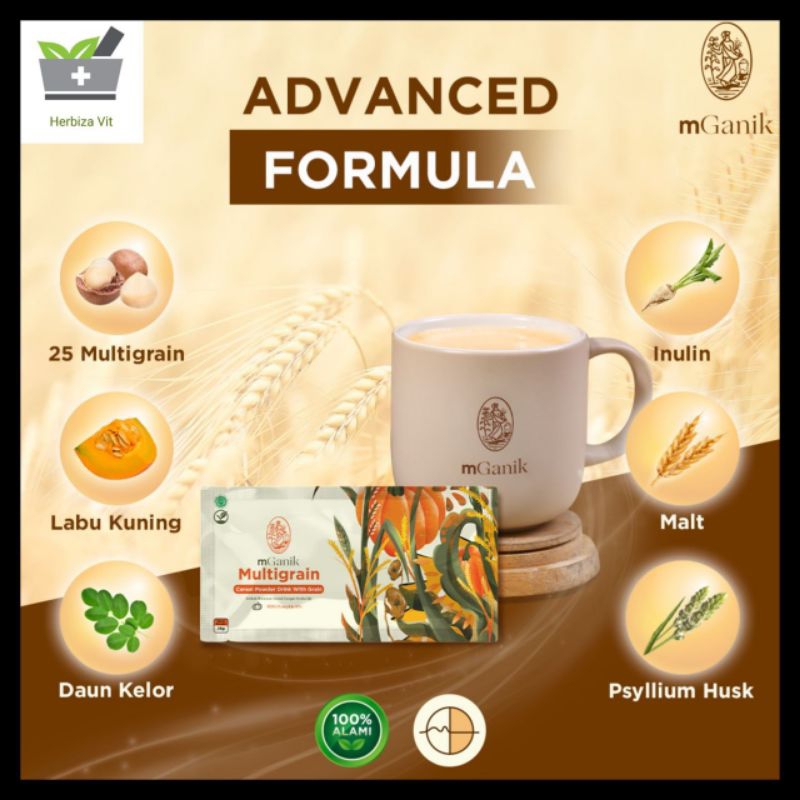 

[ORIGINAL] mGanik Multigrain 1 Box 6 sachet Obat Diabetes dan Kolesterol