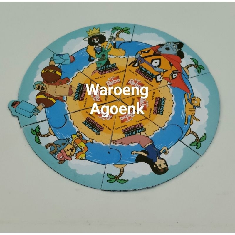 Magnet Kulkas One Piece X Kuaci Rebo Tahilalats, magnet Kulkas hadiah Kuaci Rebo