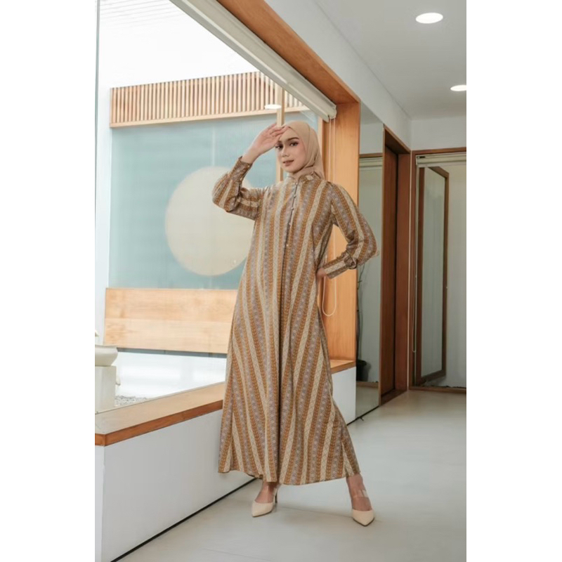 Preloved Baju Muslim Padma Dress sz M by Muda Official free hijab (No Return)