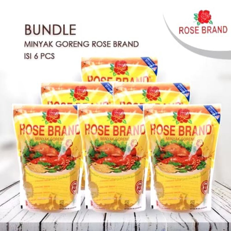 

ROSE BRAND Minyak Goreng 2 Liter Pouch Kemasan Burger ( 1 dus isi 6 x 2 Liter )