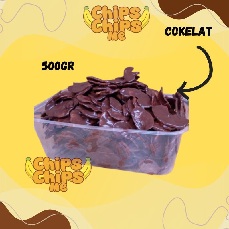 

Chips Me Keripik Pisang Cokelat 500GR