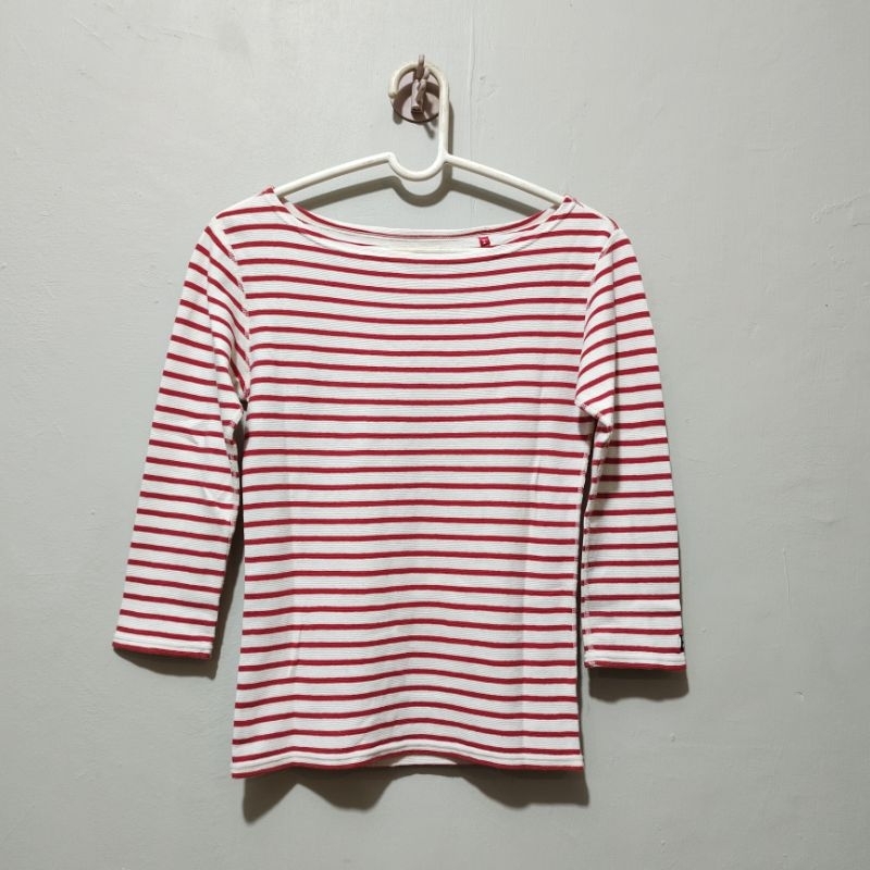 HOLLYWOOD RANCH MARKET / HR MARKET / kaos stripe / kaos salur / kaos liris / stripe merah putih / sa