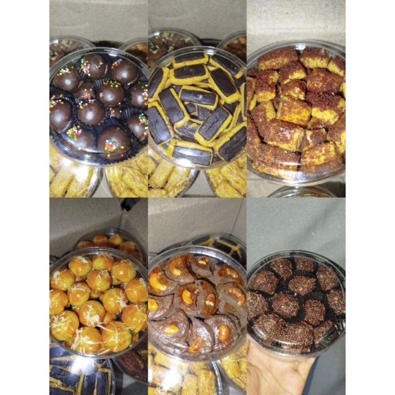 

Isi 6 Toples Kue Kering Renyah Untuk Souvenir/Natalan/Hari lebaran
