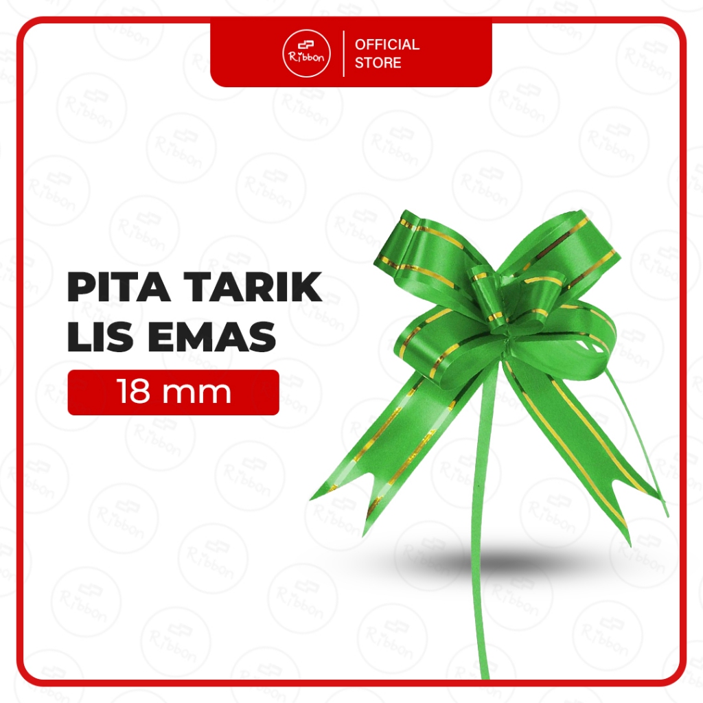 

Pita Tarik 18mm Lis EMAS Serut Parcel Kado Souvenir 18 mm GOLD STRIPE LACE