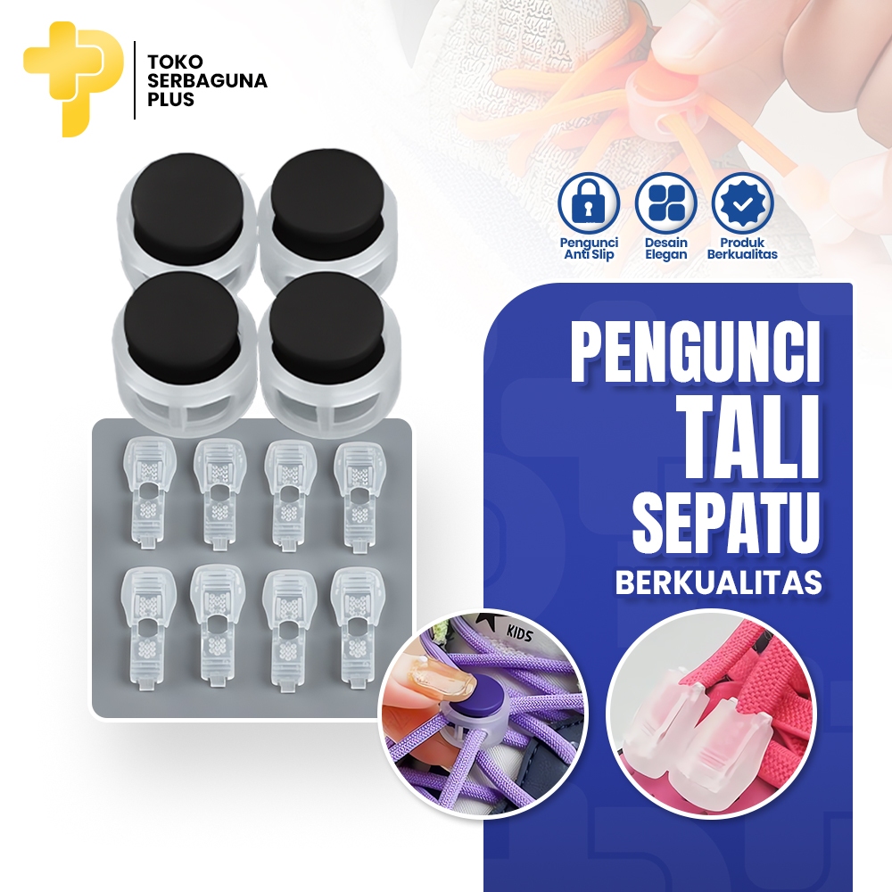 Stopper Tali Sepatu Pengunci Ujung Tali Sepatu Jaket Sweter Anti Slip
