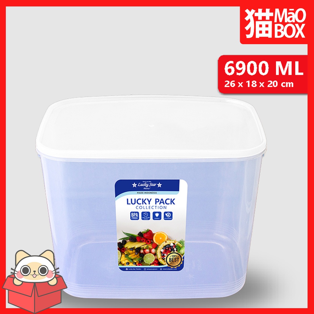 KOTAK MAKAN 6900ML / TOPLES MAKANAN / LUCKY PACK 6900ML / TEMPAT PENYIMPANAN MAKANAN - MAOBOX