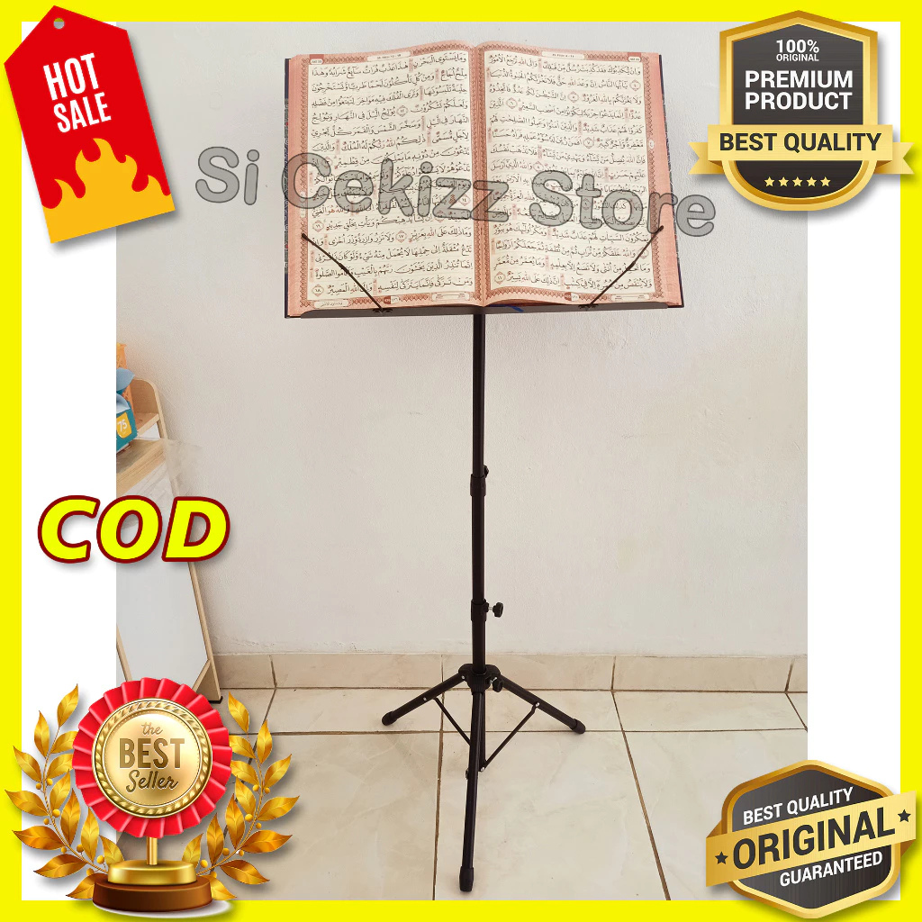 STAND MUSHAF AL QURAN JUMBO DUDUKAN BESI AL QURAN LANSIA UNTUK MUSHAF KABIR ORI PREMIUM