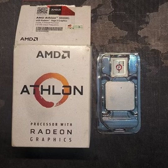 Processor CPU AMD Athlon 3000g AM4 Fullset Bekas Preloved